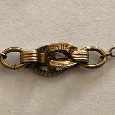  D'AGUANNO BROS GOLD FILLED OVER STERLING ETCHED HEART LOCKET