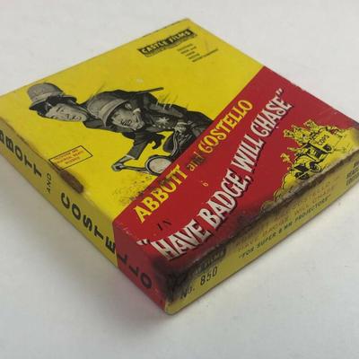vintage CASTLE FILMS No 850 ABBOTT & COSTELLO HAVE BADGE WILL CHASE Super 8