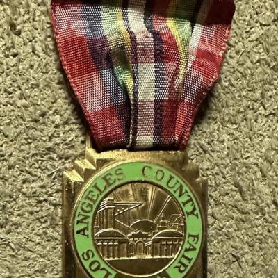 LOS ANGELES COUNTY FAIR MEDAL 1960s