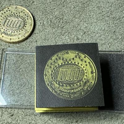 United Transportation Union UTU Commemorative Medal 1969