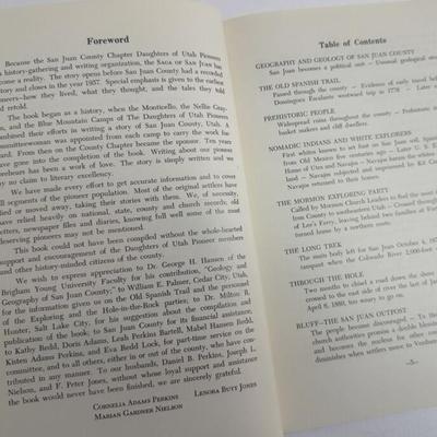 Saga of San Juan County Utah History 1968 Perkins Nielsen Jones