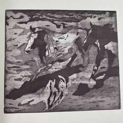 ARTIST HELENE POULSHOCK SIGNED LIMITED EDITION ART FOLIO