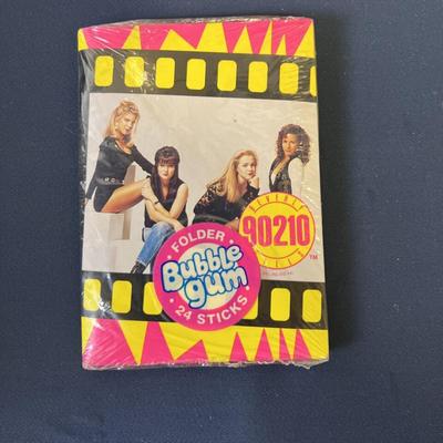 Vintage 1991 Set Of Beverly Hills 90210 Bubble Gum Folders Sealed/Stickers