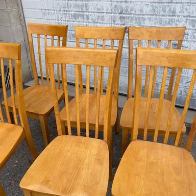 6- Birch or Maple dining Chairs High Back!!