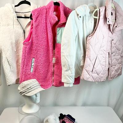 Lot L 350 NWT Two Mossimo Jackets & Two NWT Vests, Mittens/Gloves/Hat