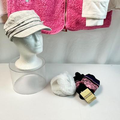 Lot L 350 NWT Two Mossimo Jackets & Two NWT Vests, Mittens/Gloves/Hat