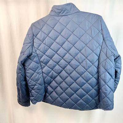 Lot M 354 J. Crew Quilted Jacket (size XL)/ Knit Scarf / J.Crew Socks / Hat