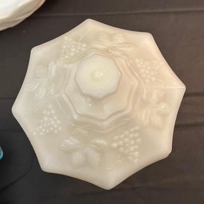 Lot of Milk Glass Compotes/Dishes