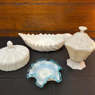Lot of Milk Glass Compotes/Dishes