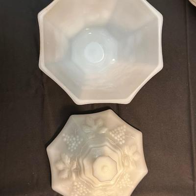 Lot of Milk Glass Compotes/Dishes