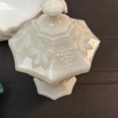 Lot of Milk Glass Compotes/Dishes