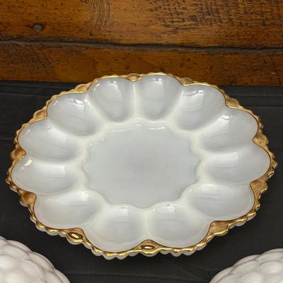 Lot of Anchor Hocking Milk Glass Bowls & Plates