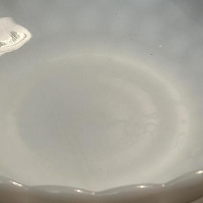 Lot of Anchor Hocking Milk Glass Bowls & Plates