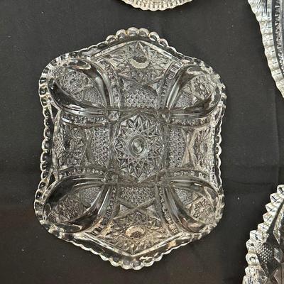 Collection of Vintage Glass Candy and Trinket Dishes