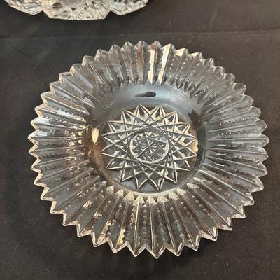 Collection of Vintage Glass Candy and Trinket Dishes