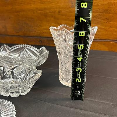 Collection of Vintage Glass Candy and Trinket Dishes