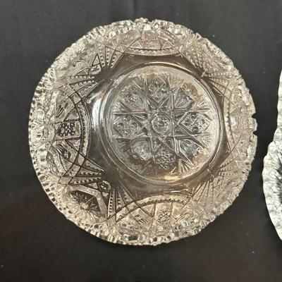 Collection of Vintage Glass Candy and Trinket Dishes