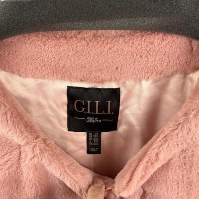 Lot M 362 NWT G.I.L.I. Women’s Coat ( size 2X)/ NWT Faux Fur Ear Muffs / NWT Scarf & Gloves