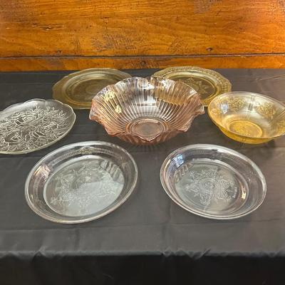 Lot of Vintage and Depression Style Glass