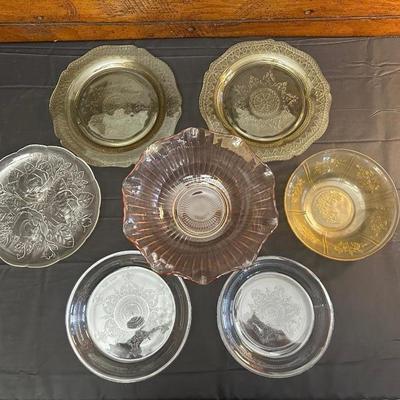 Lot of Vintage and Depression Style Glass