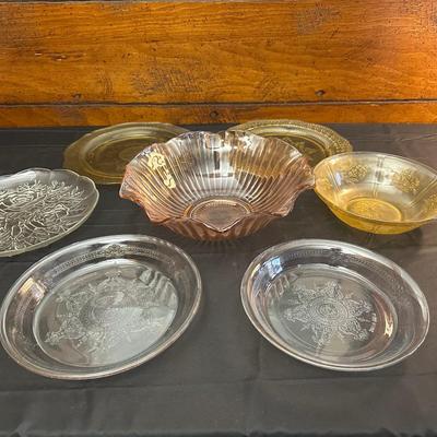 Lot of Vintage and Depression Style Glass