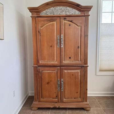 923 Vintage Armoire Cabinet