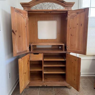 923 Vintage Armoire Cabinet