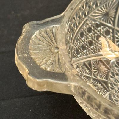 Glass Pattered Candle Holders, Plate and Dish