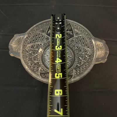 Glass Pattered Candle Holders, Plate and Dish