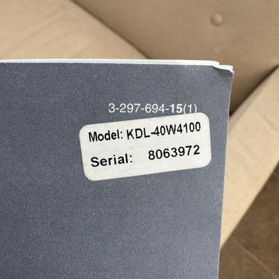 924 Sonly Bravia 40" Television