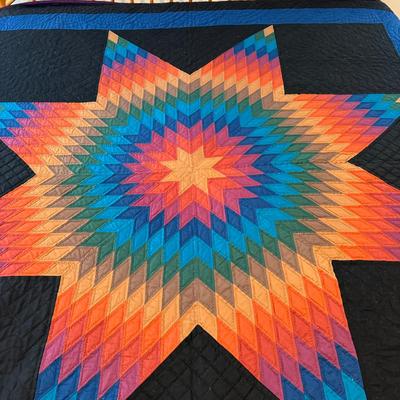 932 Large Handmade Star Quilt
