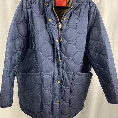 Lot N 383 J. Crew Signature Puffer Coat ( size 2X ) / Cuddl Duds Scarf & Ear Muffs / Mittens/Gloves / Socks