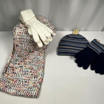 Lot L 387 Pair of J. Crew Jackets ( 1 NWT ) size 12 / Infinity Scarf, Gloves, NWT Hat