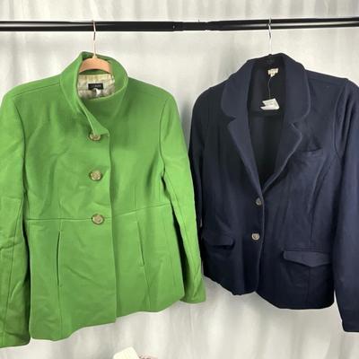 Lot L 387 Pair of J. Crew Jackets ( 1 NWT ) size 12 / Infinity Scarf, Gloves, NWT Hat