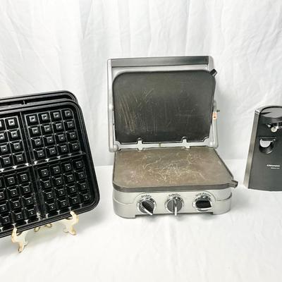 Lot S 431 Griddle by Cuisinart & Grundig Electric Can Opener