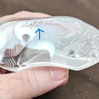 Vintage Signed/Marked Lalique Theano Mermaid Figurine
