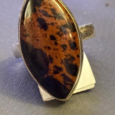 Mahogany Obsidian Ring NWT Sz 8.25