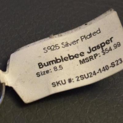 Bumble Bee Jasper Ring NWT $54.99 Sz 8.5