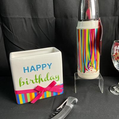 Lot R 455 Kate Spade Thermos / Birthday Celebration Items