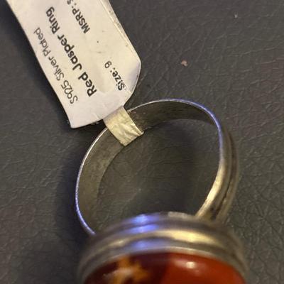 Red Jasper Ring Sz 9 NWT $49.99