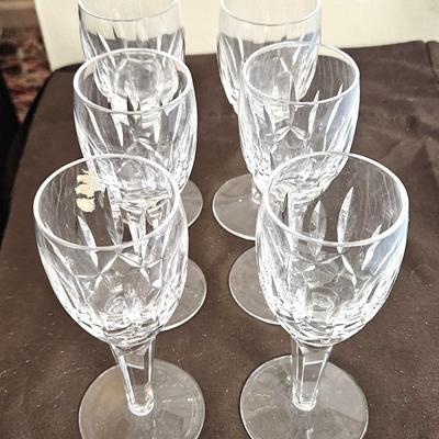 6 Signed/Marked Waterford Glasses