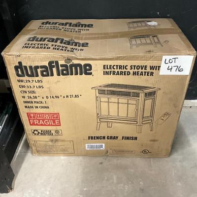 Lot S 475 NIB duraflame Electric Stove with Infrared Heater