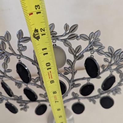 Nordic Style Metal Family Picture Table Top Desk Display Marked TR Approx 12" Tall (LR)