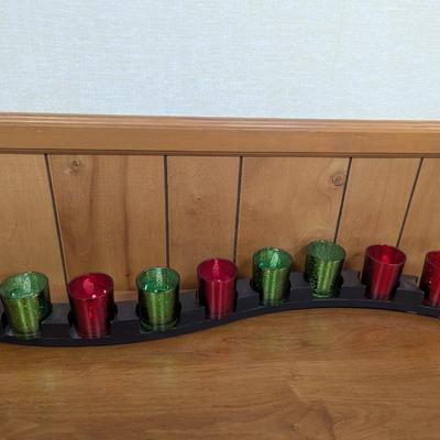 Curved LED Candle Holder Table Top Display (LR)
