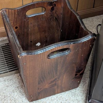 Solid Wood Magazine Box Or Trash Bin (LR)