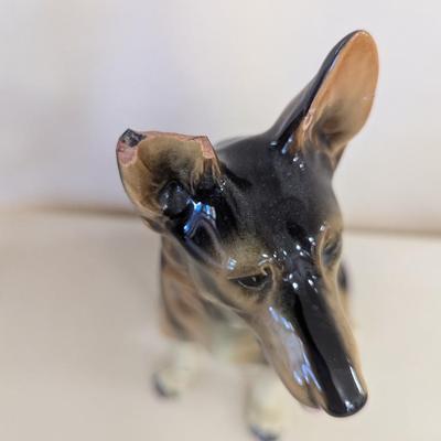Vintage Western Germany Porcelain German Shepherd Dogs (FD)