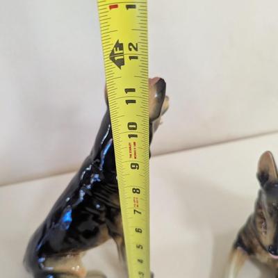 Vintage Western Germany Porcelain German Shepherd Dogs (FD)