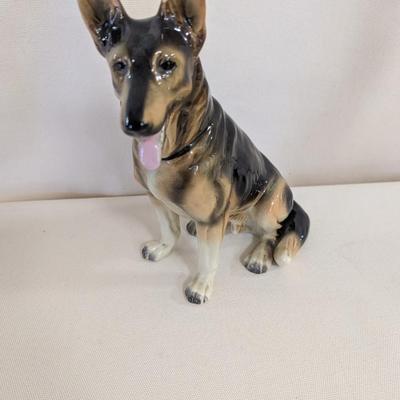 Vintage Western Germany Porcelain German Shepherd Dogs (FD)