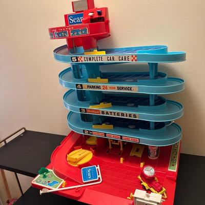 Vintage Sears Toy Garage