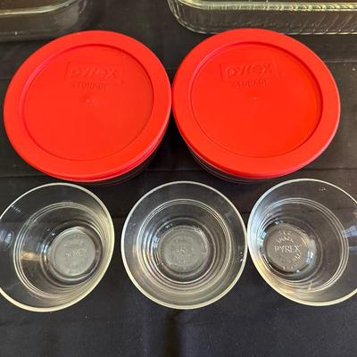 Vintage and Modern Pyrex Dishes